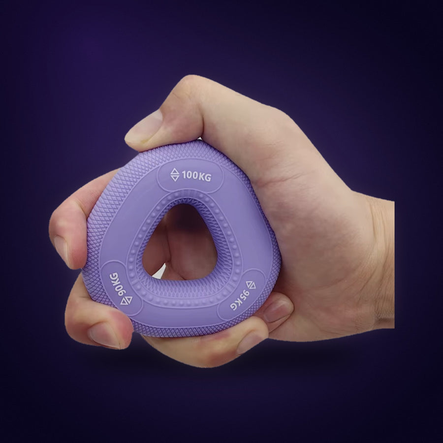 Forge Hands grip ring held in one hand